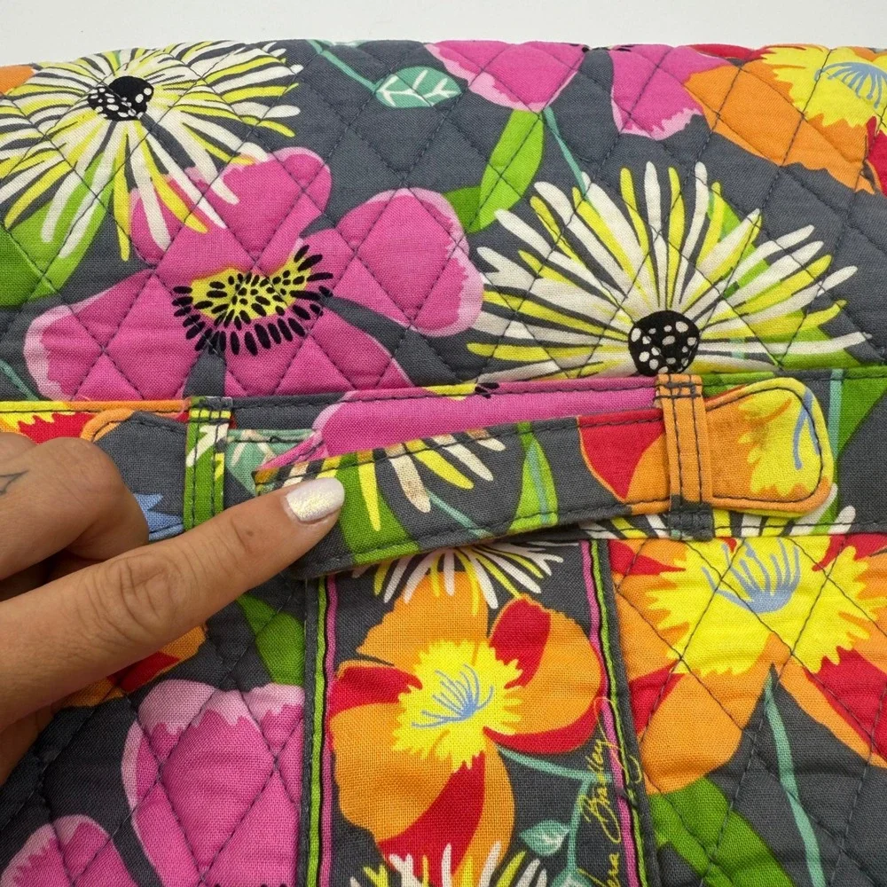 Vera Bradley Quilted Floral Fold Up Changing Pad‎ Diaper Clutch Travel